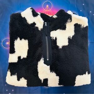 maurices Plus Size Teddy Sherpa Ikat Pullover Sweatshirt